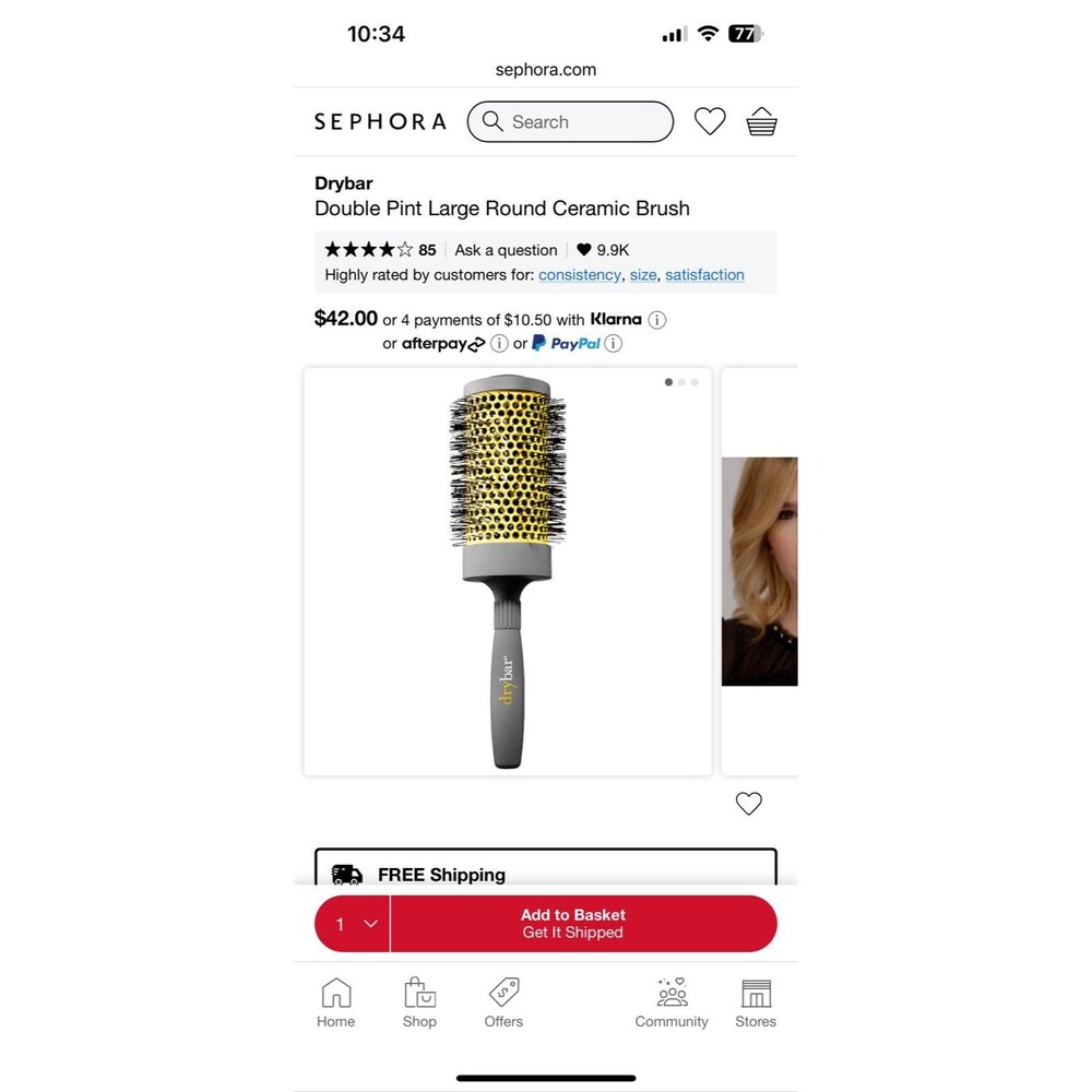 Drybar Double Pint Large Round Ceramic Brush